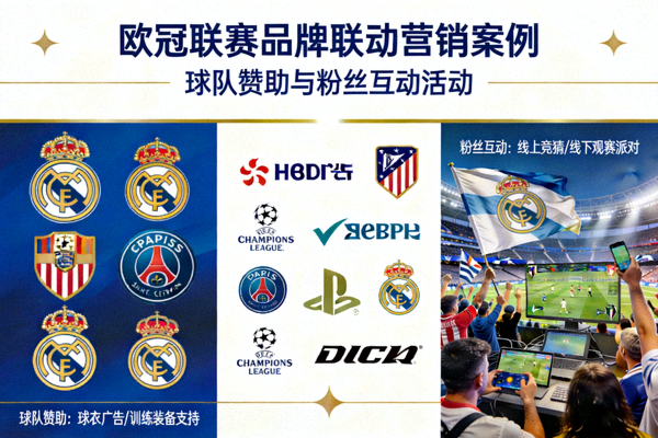 欧冠联赛品牌联动营销案例 - 球队赞助与粉丝互动活动
